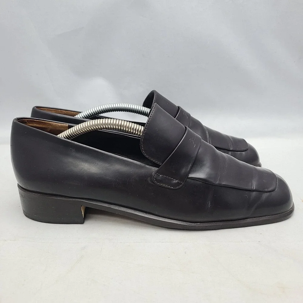 Paul Green Munchen Black Patent Leather‎ Loafers Smooth Soles Size 5 Handmade